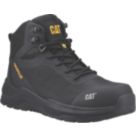 CAT Inductor ESD Mesh Mid Size 6  Black Waterproof  Safety Boots