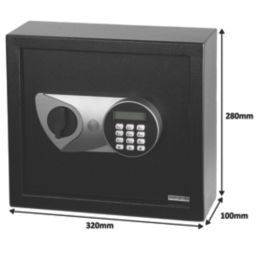 Smith & Locke  30-Hook Electronic Combination Digitally-Locked Key Cabinet