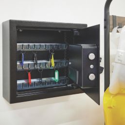 Smith & Locke  30-Hook Electronic Combination Digitally-Locked Key Cabinet