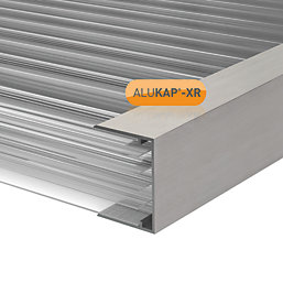 ALUKAP-XR Silver 32mm C-Section Glazing Bar 4000mm x 30mm