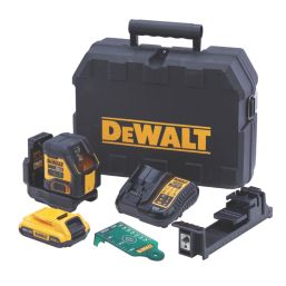 DeWalt DCLE34021D1-GB 18V 1 x 2Ah Li-Ion XR Green Self-Levelling Cross-Line Laser Level