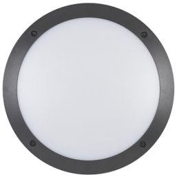 Sylvania Start Surface Indoor & Outdoor Dome LED Bulkhead Black 12W 960lm