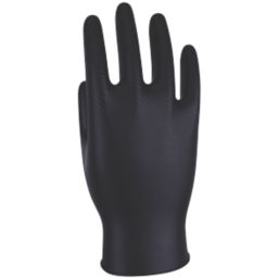 UCI Maxim Nitrile Powder-Free Disposable Gloves Black Large 50 Pack ...