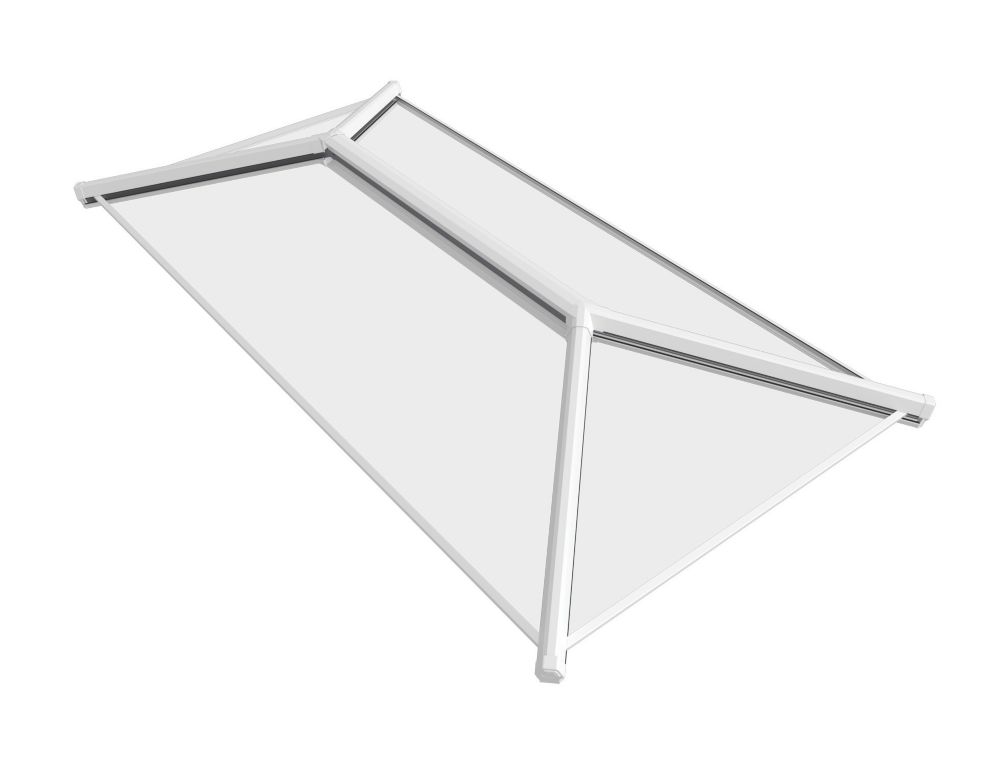 Crystal Clear Lantern Roof White 1500mm x 1000mm Screwfix