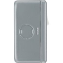 British General   13A 2-Gang DP Switched Metal Clad Power Socket  with White Inserts