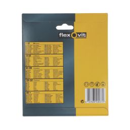 Flexovit  A203F 80 Grit 8-Hole Punched Multi-Material Sanding Discs 150mm 6 Pack