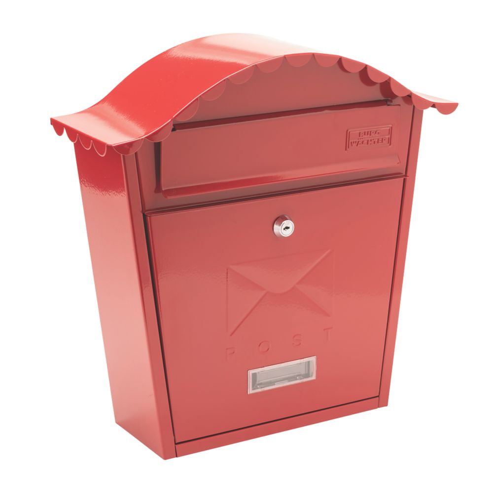 Burg-Wachter Classic Post Box Red Powder-Coated