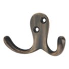 Essentials Double Hooks Gold 70mm 5 Pack