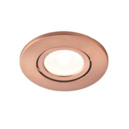 Spa Como Adjustable  Fire Rated LED Downlights Copper 5W 500lm 4 Pack
