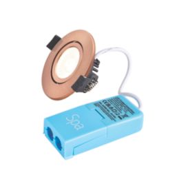 Spa Como Adjustable  Fire Rated LED Downlights Copper 5W 500lm 4 Pack