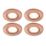 Spa Como Adjustable  Fire Rated LED Downlights Copper 5W 500lm 4 Pack