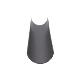 FloPlast MiniFlo uPVC Half Round Gutters Anthracite Grey 76mm x 2m 6 Pack