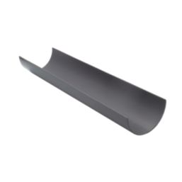 FloPlast MiniFlo uPVC Half Round Gutters Anthracite Grey 76mm x 2m 6 Pack