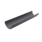 FloPlast MiniFlo uPVC Half Round Gutters Anthracite Grey 76mm x 2m 6 Pack