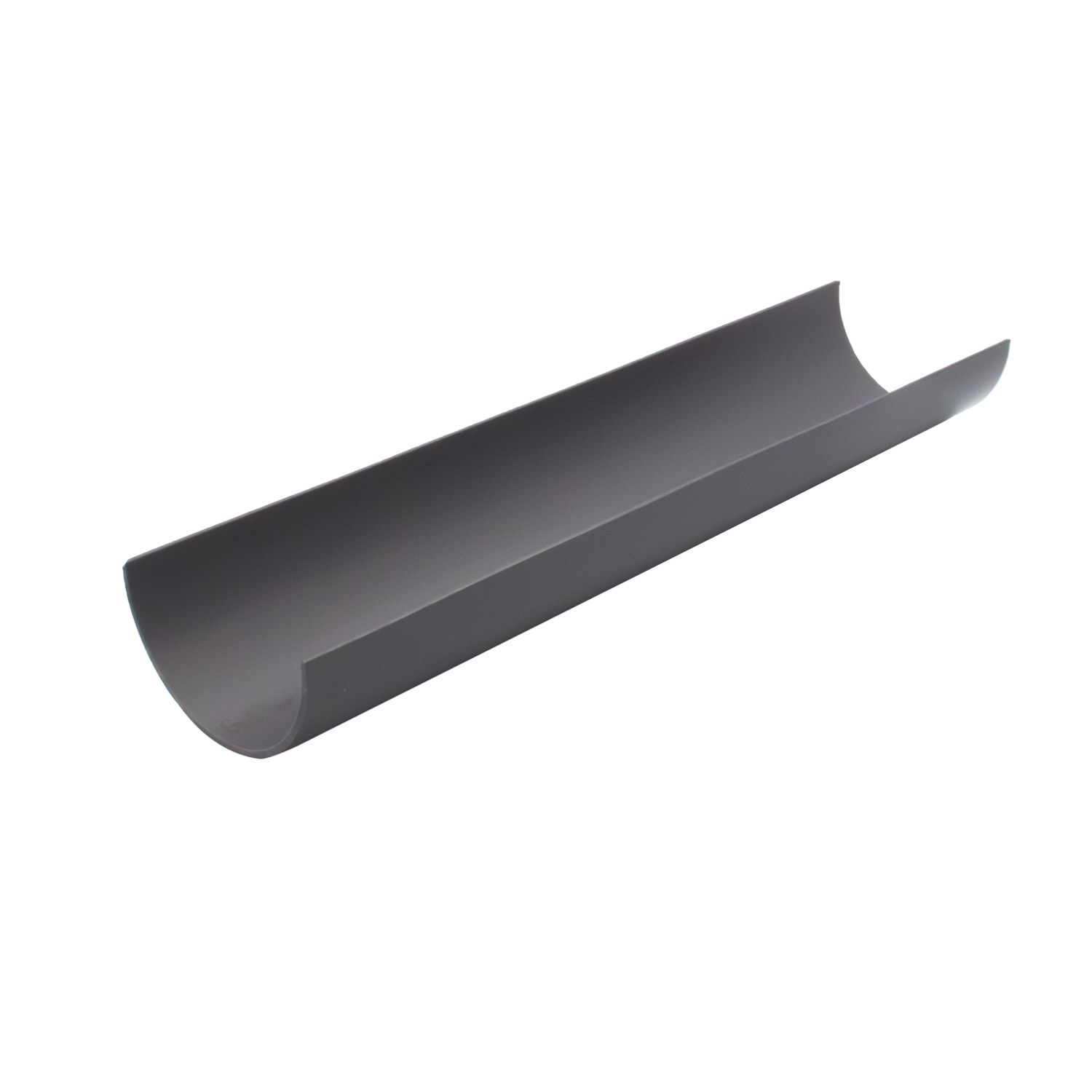 FloPlast MiniFlo uPVC Half Round Gutters Anthracite Grey 76mm x 2m 6 Pack (198YE)