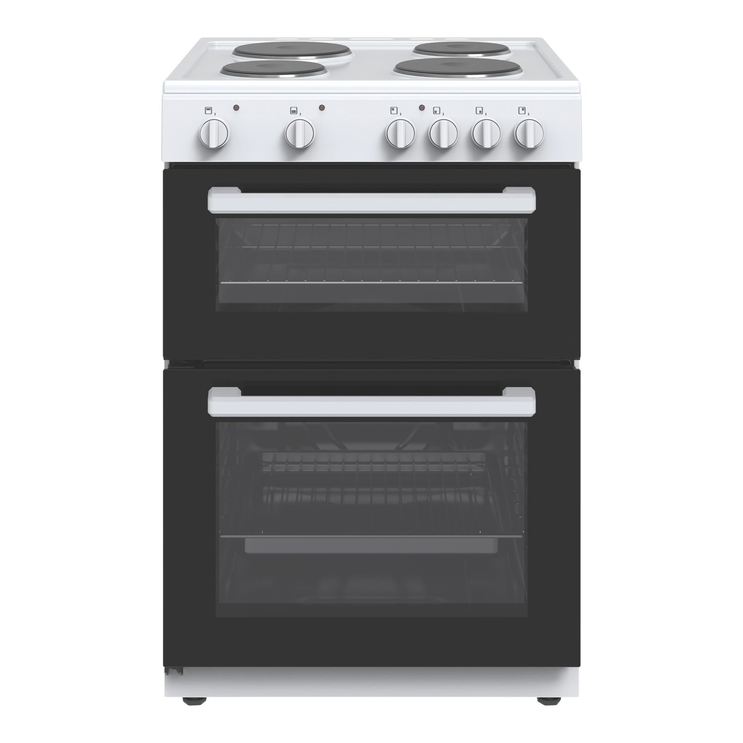 Freestanding Oven & Solid Plate Hob White 600mm (198YM)