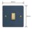 Varilight  10A 1-Gang 2-Way Light Switch  Midnight Blue with Colour-Matched Inserts