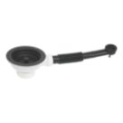 Flomasta Sink Strainer Matt Black 90mm