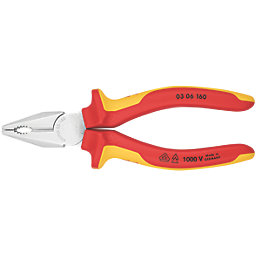 Knipex  VDE Combination Pliers 6 1/4" (160mm)