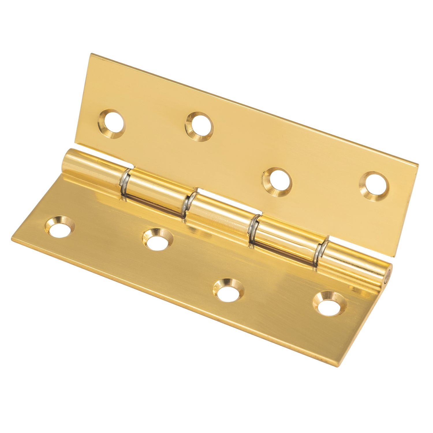 Polished Brass Washered Hinge 102mm x 67mm 2 Pack (19963)