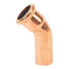 Flomasta  Copper Press-Fit Adapting 45° M-Profile Street Elbows 22mm x 22mm 2 Pack