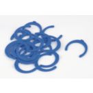 FloPlast FloFit+ Plastic Collet Clips Blue 22mm 20 Pack