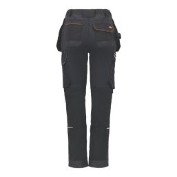 Site Kilani Womens Trousers Black / Grey Size 10 31 L - Screwfix