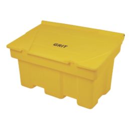 Essentials  Budget Stackable Grit Bin  Yellow 350Ltr