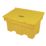 Essentials  Budget Stackable Grit Bin  Yellow 350Ltr