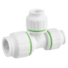 Flomasta  Plastic Push-Fit Reducing Tee 22mm x 15mm x 15mm