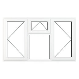 Crystal  Left & Right-Hand Opening Clear Triple-Glazed Casement White uPVC Window 1770mm x 1115mm
