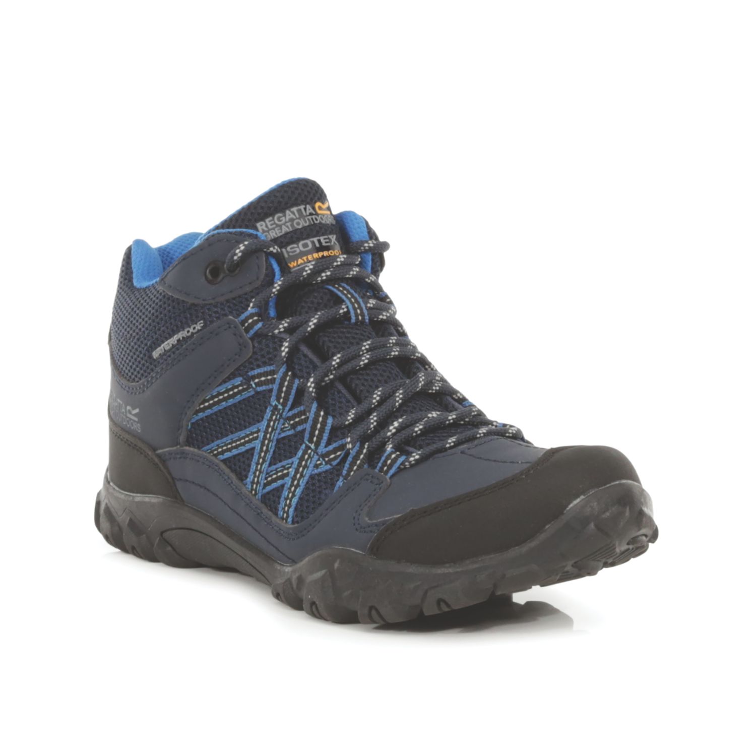 Regatta Edgepoint Mid-Walking Size 4 Womens Navy/Petrol Waterproof Non Safety Work Boots (199JW)