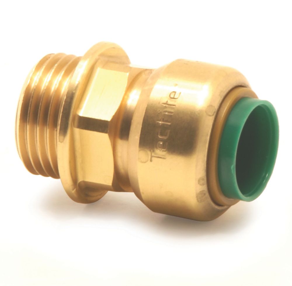 Tectite Classic T3P Brass PushFit Equal Straight Male Connector 3/4" x