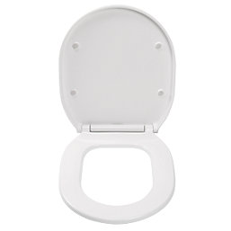 Croydex Bolsena Soft-Close with Quick-Release Toilet Seat Thermoset Plastic White