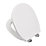 Croydex Bolsena Soft-Close with Quick-Release Toilet Seat Thermoset Plastic White