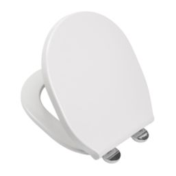 Croydex Bolsena Soft-Close with Quick-Release Toilet Seat Thermoset Plastic White