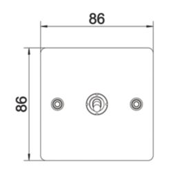 LAP  20A 16AX 1-Gang 2-Way Toggle Switch  Black Nickel