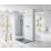 Essentials Rectangular Shower Tray with Waste Slate Grey 1000 x 800 x 25mm