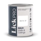 LickPro Max+ 1Ltr White 07 Matt Emulsion  Paint