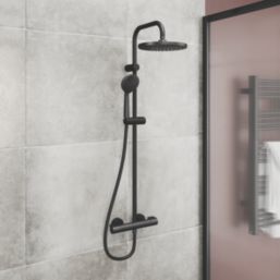 Swirl  Shower Kit Matt Black