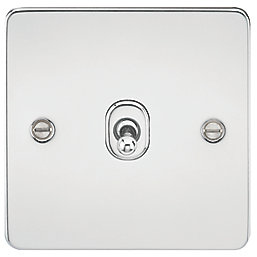 Knightsbridge  10AX 1-Gang Intermediate Switch Polished Chrome with Colour-Matched Inserts
