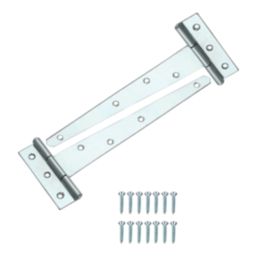 Smith & Locke Zinc-Plated Tee Hinges 250mm 2 Pack