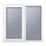 Crystal  Left-Hand Opening Obscure Double-Glazed Casement White uPVC Window 1190mm x 1040mm
