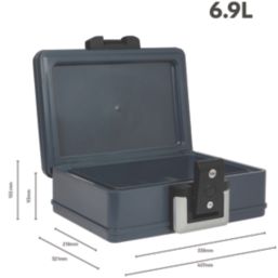 Yale 6.9Ltr Water-Resistant Fire Chest Medium 400mm x 290mm x 145mm