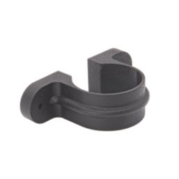 FloPlast Cast Iron Effect Round Pipe Clips Black 68mm 10 Pack