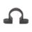 FloPlast Cast Iron Effect Round Pipe Clips Black 68mm 10 Pack