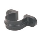 FloPlast Cast Iron Effect Round Pipe Clips Black 68mm 10 Pack