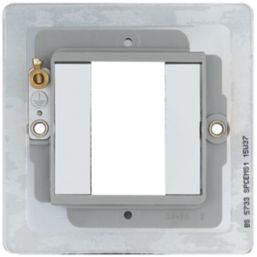 LAP  1-Module Modular Faceplate Polished Chrome