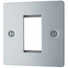 LAP  1-Module Modular Faceplate Polished Chrome