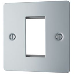 LAP  1-Module Modular Faceplate Polished Chrome